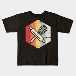 Retro Vintage Baking Supplies Icon Kids T-Shirt